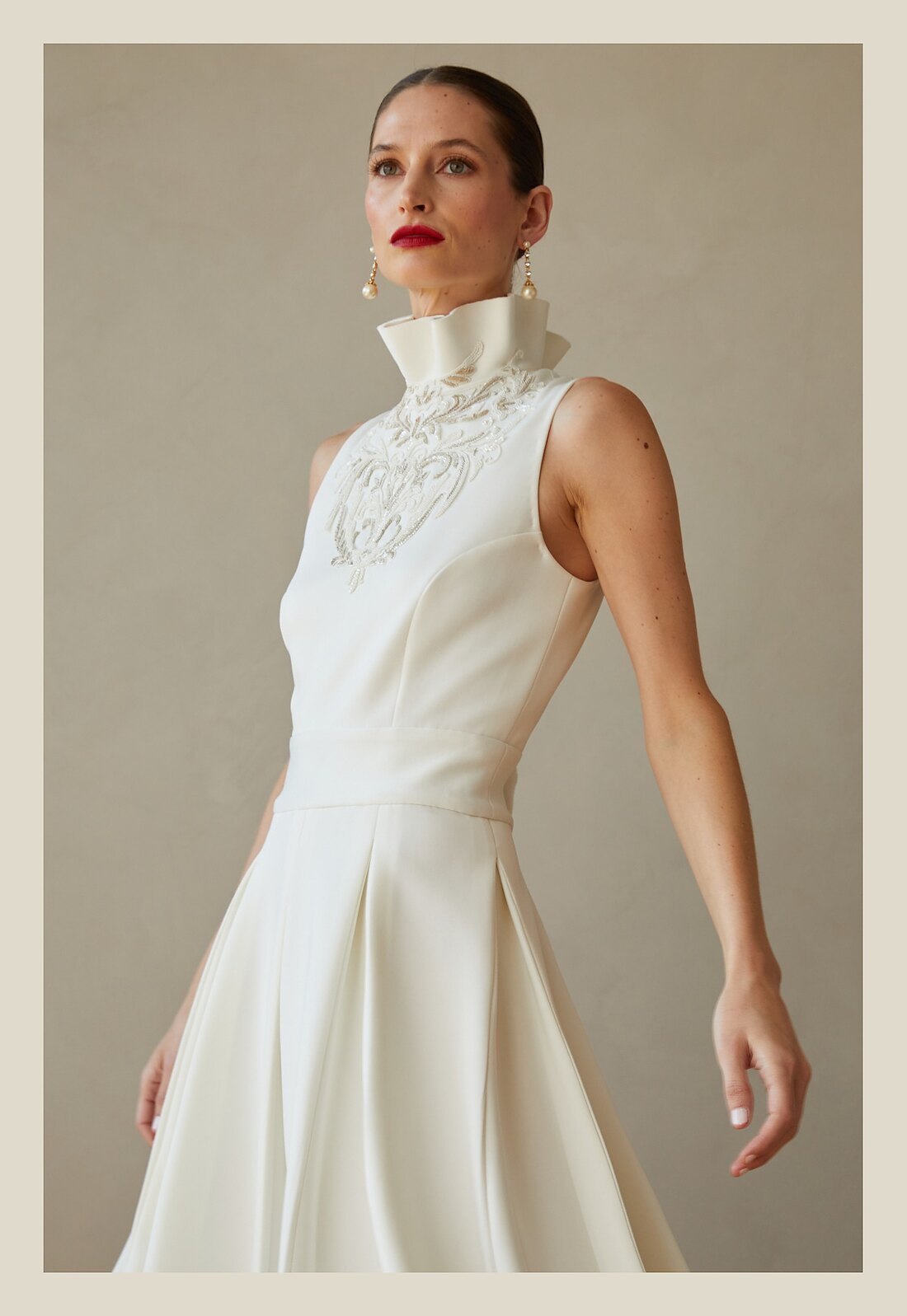Gauri dress, close view, colour