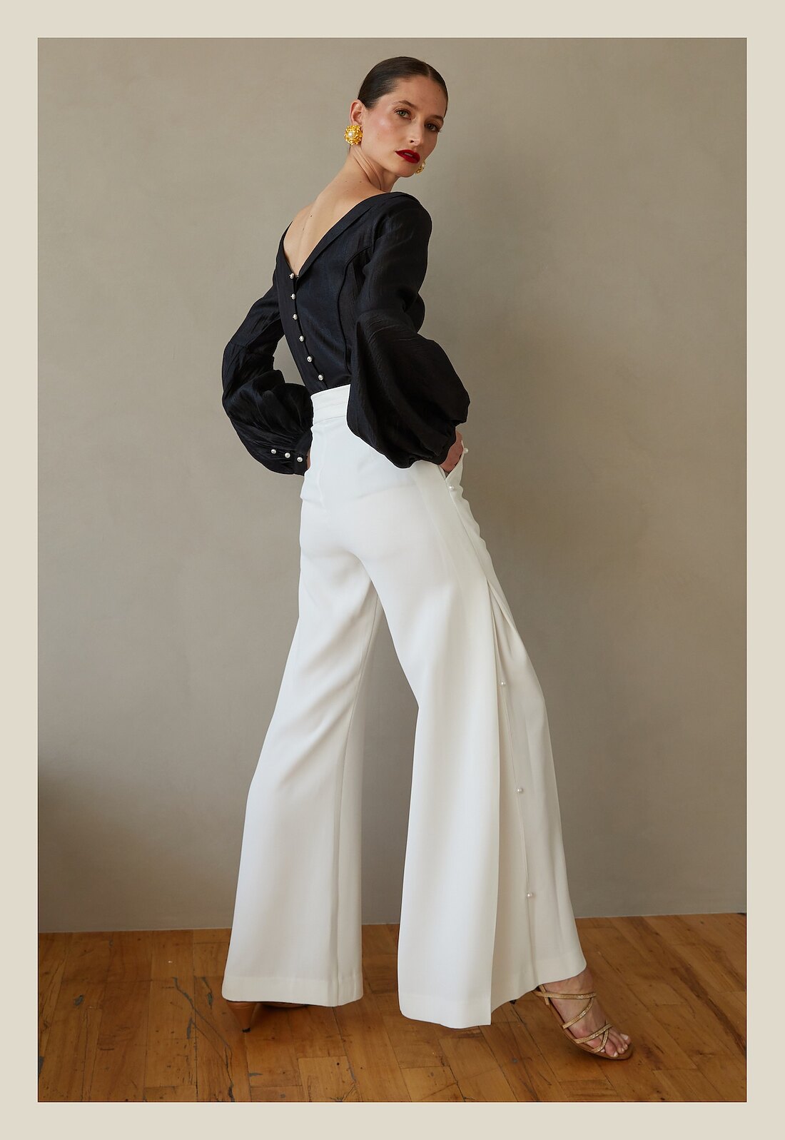 Leyla blouse, full silhouette, colour